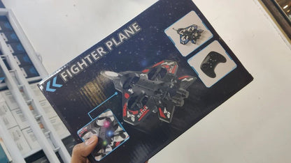 RC Jet Fighter Plane for Kids – LED Lights, Rechargeable High Speed Flying Toy